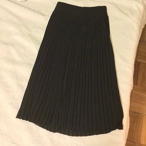 J Crew Pleated Midi Skirt